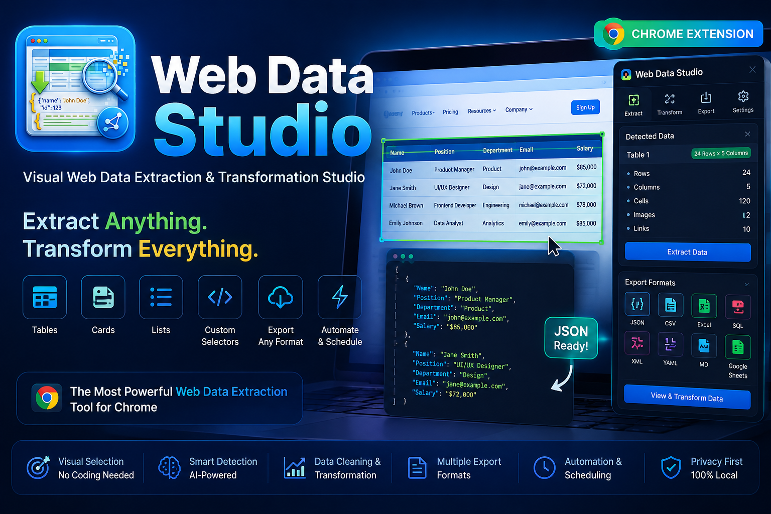 Web Data Studio overview
